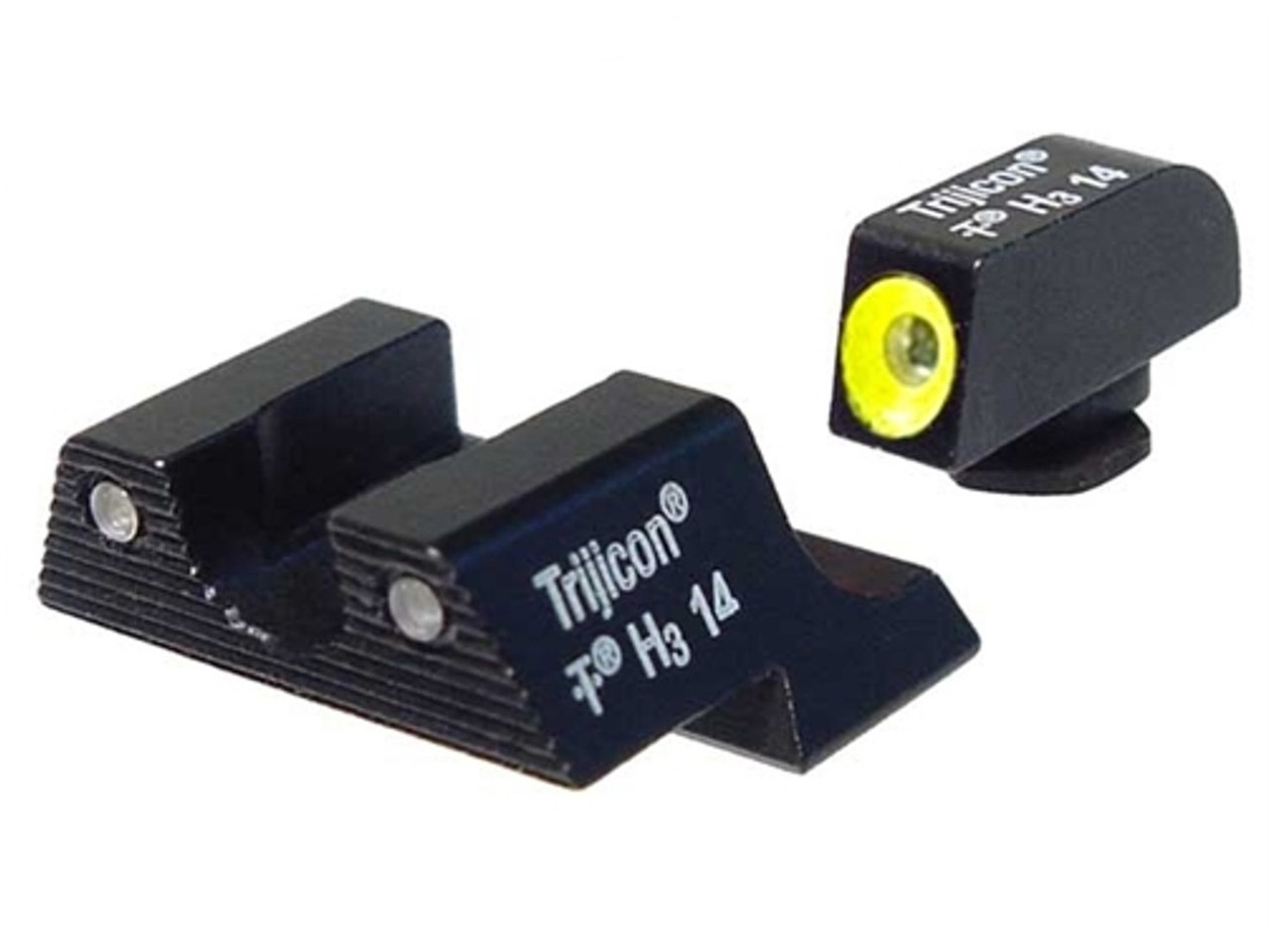 Trijicon Yellow 3 Dot HD Night Sight Set for Glock 42 43 43X 48 GL113 Yellow Trijicon Yellow 3 Dot HD Night Sight Set for Glock 42 43 43X 48 GL113 Yellow