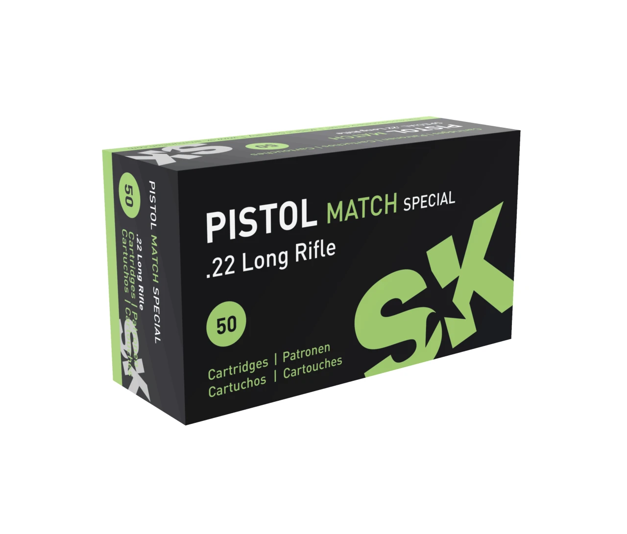 SK Ammo: Pistol Match Special, .22LR, 40gr, 500 Round Brick