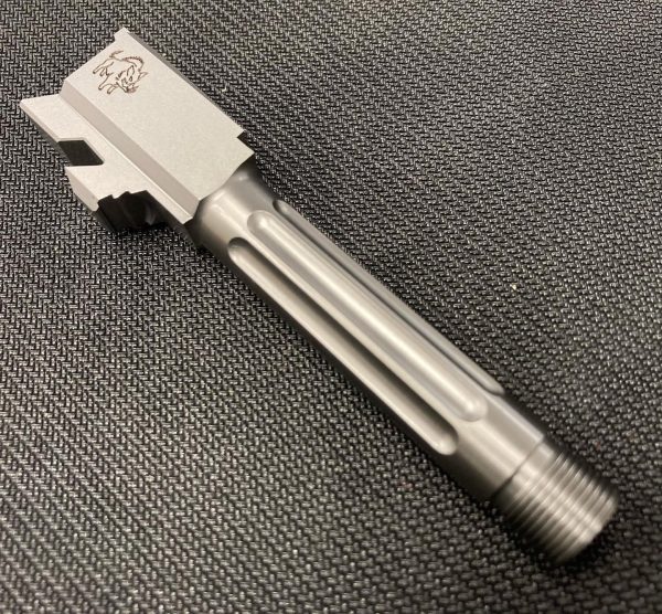 Boresight Solutions ADVANTAGE precision barrel for GLOCK 43 and 43X, THREADED stainless/fluted Boresight Solutions ADVANTAGE precision barrel for GLOCK 43 and 43X, THREADED stainless/fluted