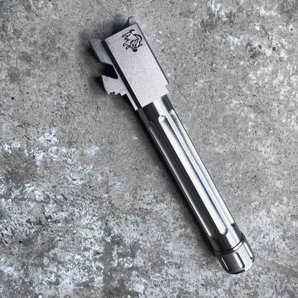 Boresight Solutions ADVANTAGE precision barrel for GLOCK 48, THREADED stainless/fluted. Boresight Solutions ADVANTAGE precision barrel for GLOCK 48, THREADED stainless/fluted.