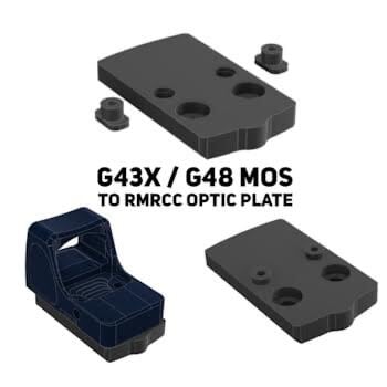 C&H Precision Weapon Systems (CHPWS) for GLOCK 43X/48 MOS Trijicon RMR CC adapter plate C&H Precision Weapon Systems (CHPWS) for GLOCK 43X/48 MOS Trijicon RMR CC adapter plate