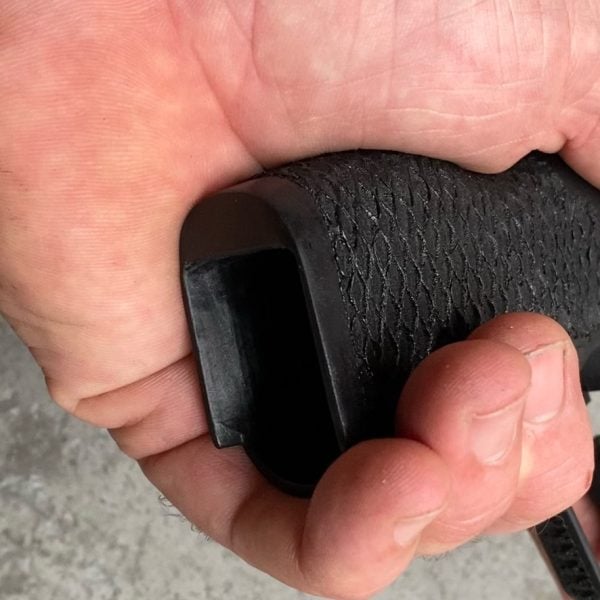 Competition Series Sig P365X / P365XL module with Razorback AND Grip Heel Enhancement. Manual Safety or No Manual Safety Competition Series Sig P365X / P365XL module with Razorback AND Grip Heel Enhancement. Manual Safety or No Manual Safety