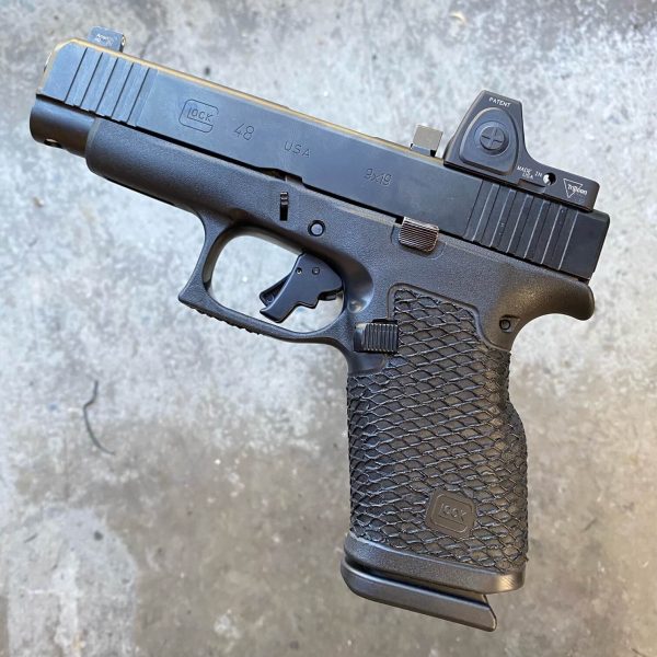 Duty Series Glock 48 9mm, complete package with Apex Tactical trigger and Trijicon RMR CC optic Duty Series Glock 48 9mm, complete package with Apex Tactical trigger and Trijicon RMR CC optic