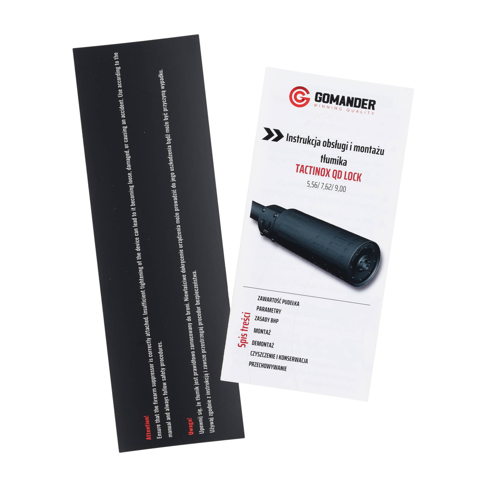 Gomander Tactinox 7.62 mm QD L - M26x1,5 Gomander Tactinox 7.62 mm QD L - M26x1,5