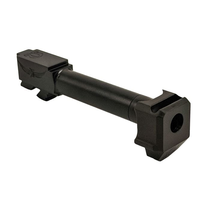 Icarus Precision Omega Threadless Compensator and Barrel for Gen 5 Glock 19 Pistols Icarus Precision Omega Threadless Compensator and Barrel for Gen 5 Glock 19 Pistols