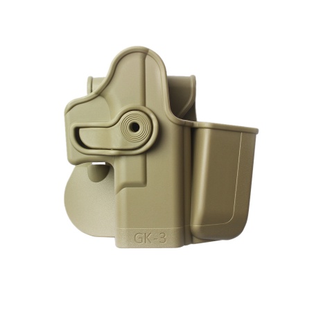 IMI DEFENSE retention holster for GLOCK with magazine holder IMI DEFENSE retention holster for GLOCK with magazine holder