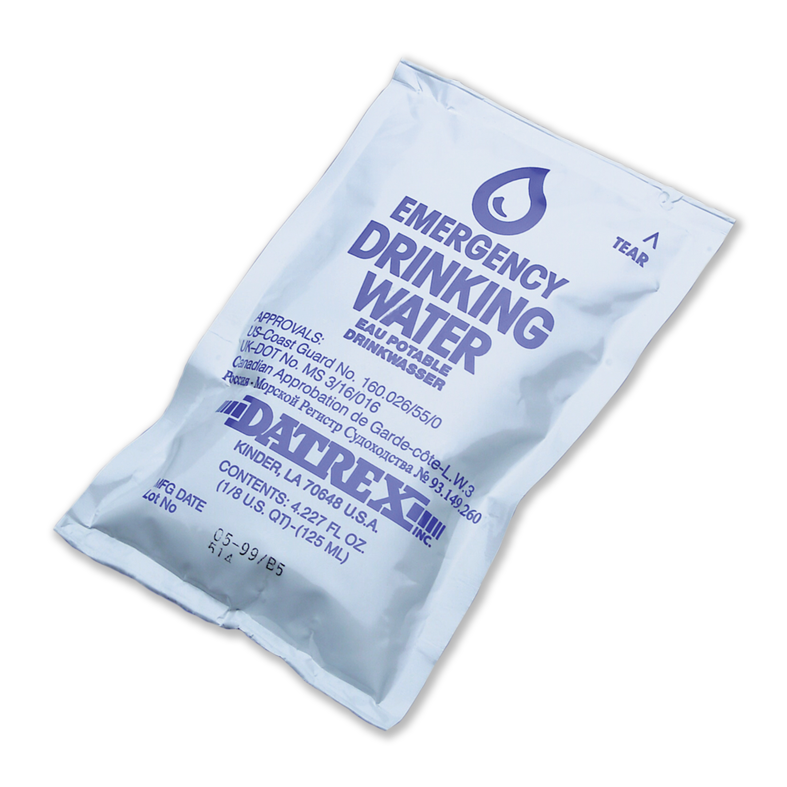 Pack of 96 DATREX Drinking Water Rations Pack of 96 DATREX Drinking Water Rations