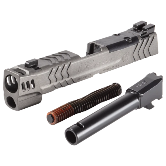 Smith & Wesson Carry Comp Optic Ready Slide Assembly Kit w/ Night Sights for M&P9 Shield / Shield Plus Smith & Wesson Carry Comp Optic Ready Slide Assembly Kit w/ Night Sights for M&P9 Shield / Shield Plus