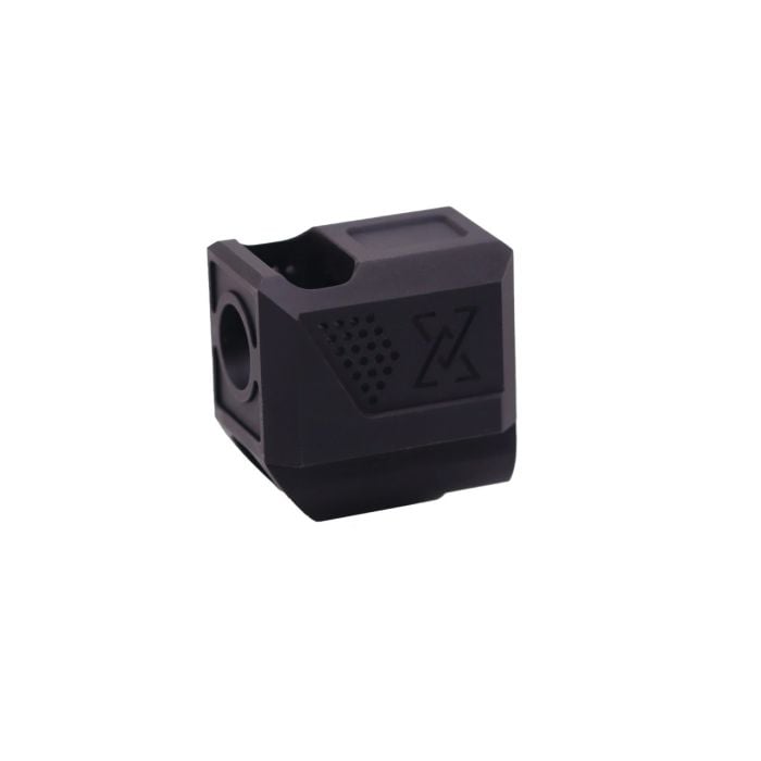 True Precision True-Lock Mini Comp 9mm Compensator for Springfield Hellcat / Pro Pistols - 1/2x28 True Precision True-Lock Mini Comp 9mm Compensator for Springfield Hellcat / Pro Pistols - 1/2x28