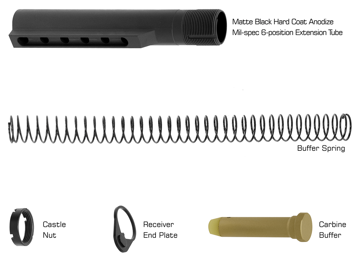 UTG PRO® Mil Spec AR15 Tube (Complete) UTG PRO® Mil Spec AR15 Tube (Complete)