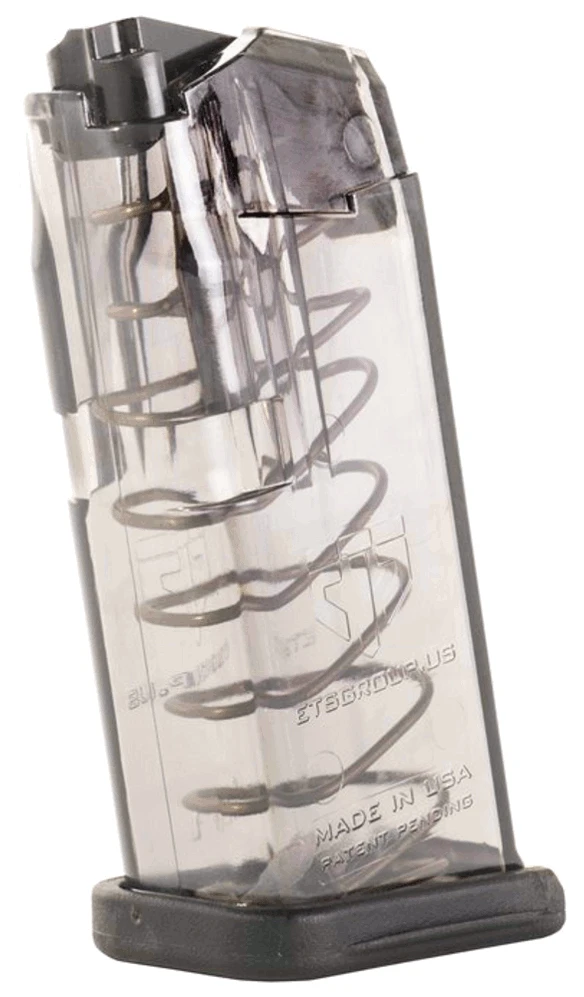 ETS GLOCK 26 10 ROUND MAGAZINE - TRANSLUCENT SMOKE ETS GLOCK 26 10 ROUND MAGAZINE - TRANSLUCENT SMOKE