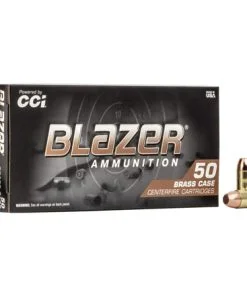 40 S&W 165 Grain Blazer Brass Full Metal Jacket 50 Rounds